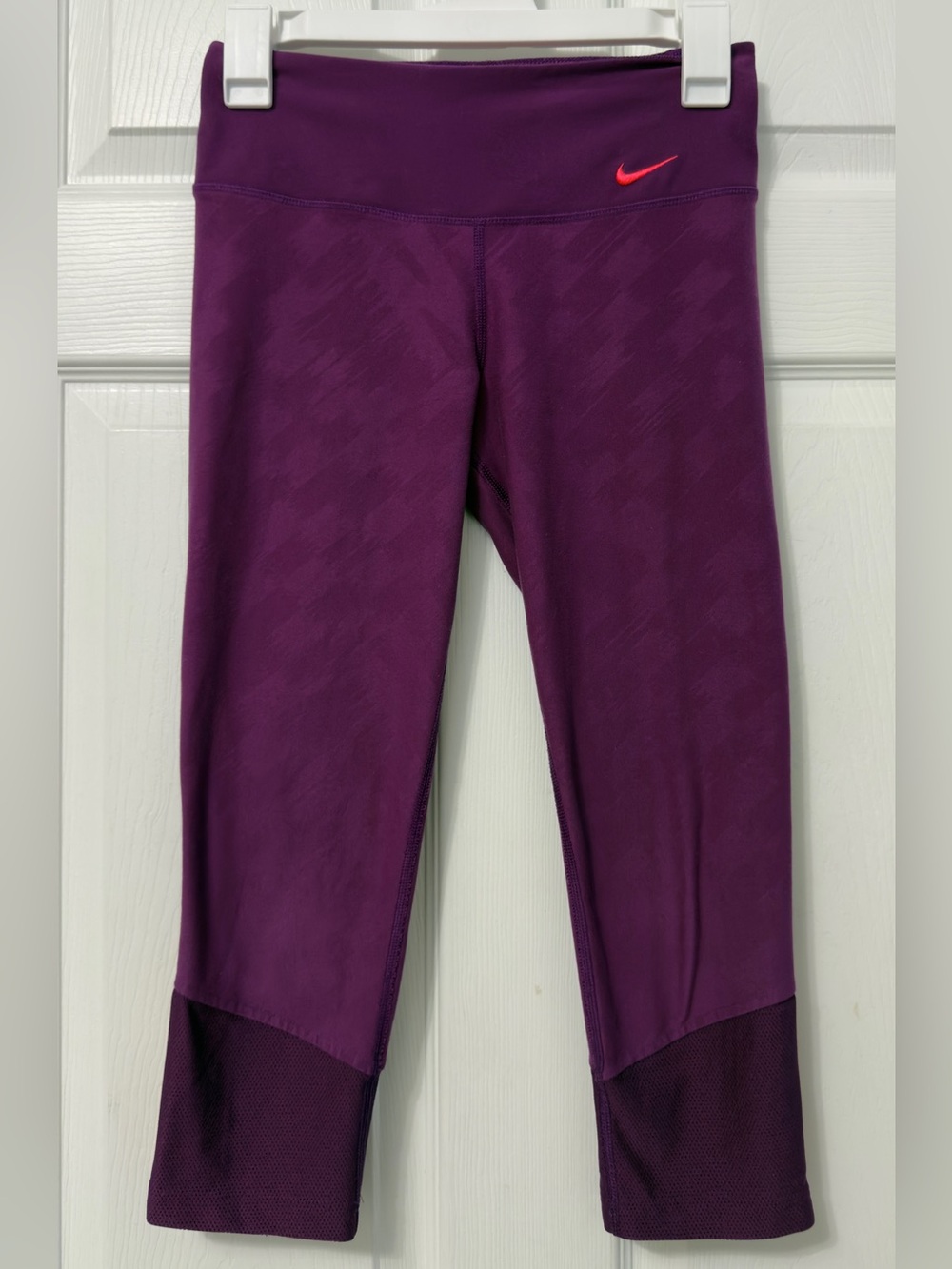 Nike Purple Leggings with Pink Swoosh